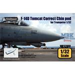 F-14D Tomcat Correct Chin pod set