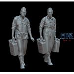 German soldiers with canisters