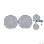 Bf 109 G Early Version Weighted Tires (G-2/-4)