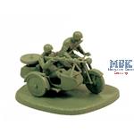 1:72 Soviet Motorcycle M-72 w/sidecar + Crew WWII