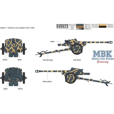German 7,5 cm Pak 40 Anti-Tank Gun early prod.