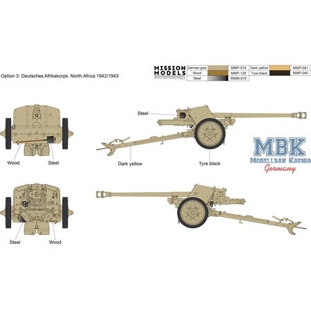 German 7,5 cm Pak 40 Anti-Tank Gun early prod.