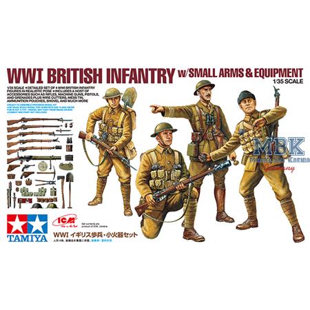WWI British Infantry w/ Small Arms & Equipment