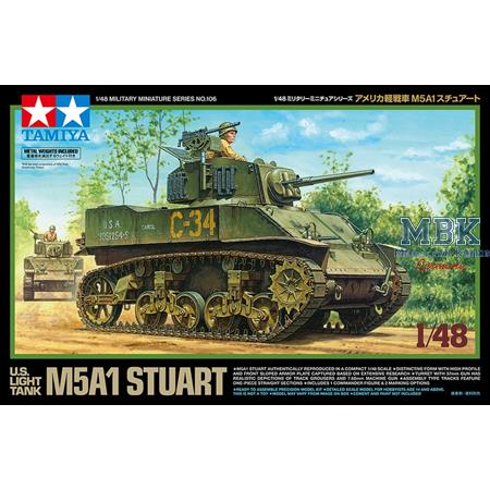 U.S. M5A1 Stuart Light Tank 1:48