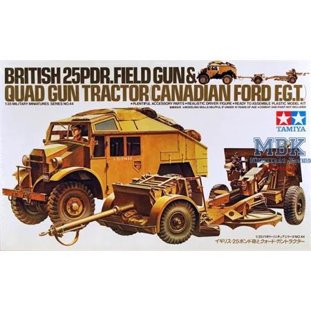 British Quad Tractor & 25pdr Gun