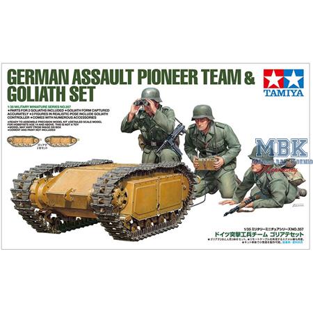 German Assault Pioneer Team & Goliath