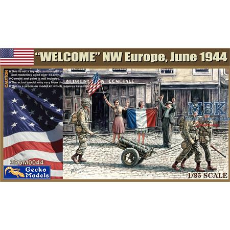 "WELCOME"  NW Europe, June 1944