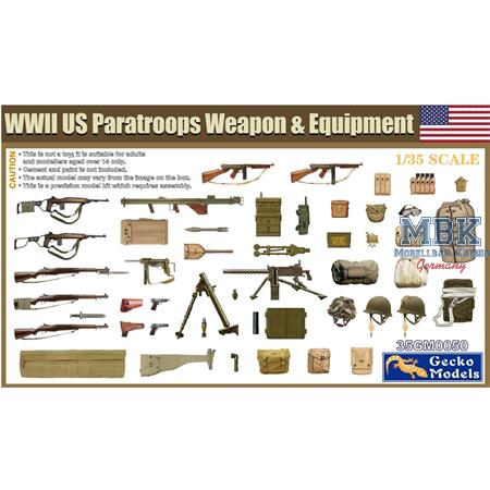 WWII US Paratroops Weapon & Equipment