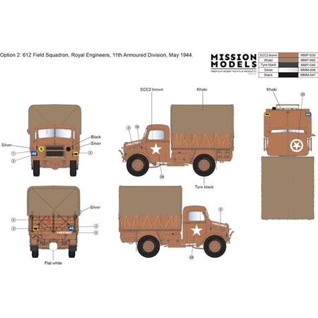 Bedford OXD GS Truck 30cwt 4x2 (Metal Cargo Bed)