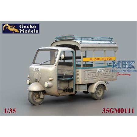 60'~70's Saigon Shuttle Motor-Tricycle w/figures