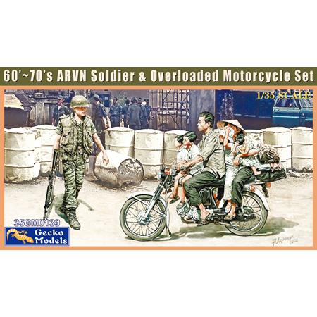 60’s-70’s ARVN Soldier & Overloaded Motorcycle Set