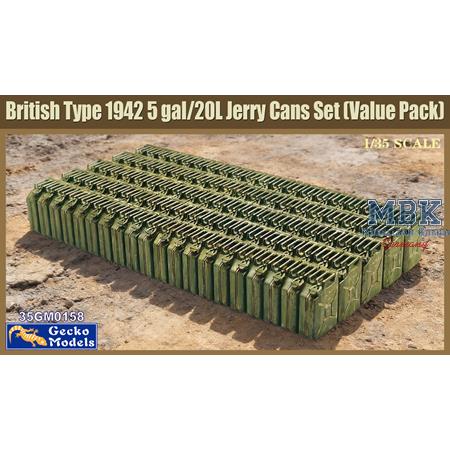 British Type 1942 5 gal Jerry Can Set (Value Pack)
