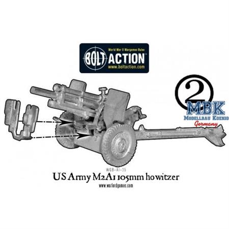 Bolt Action: US Army 105mm Medium Artillery M2A1