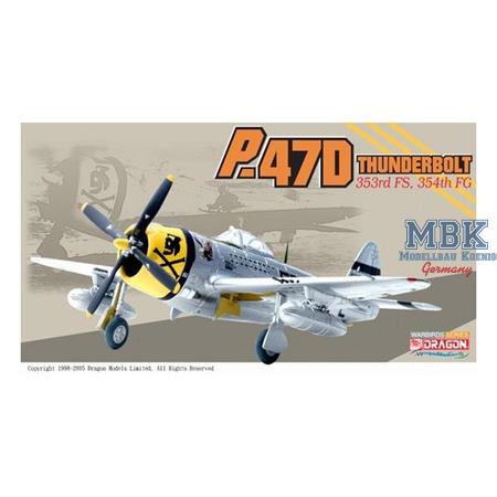 P-47D Thunderbolt - Major Glenn T. Eagleston - 353