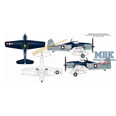 Grumman F6F-3 Hellcat, White 00, CVAG-5 USS Yorkto