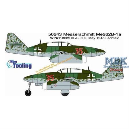 Me262B-1a \"Red 35\", III./E JG 2, May 1945 ~ Twin