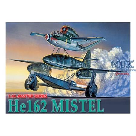 Heinkel He 162 Volksjäger + Mistel bombing system