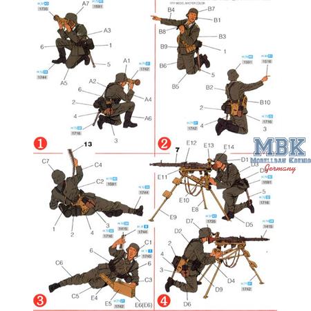 German MG 42 Heavy Machine Gun with Crew