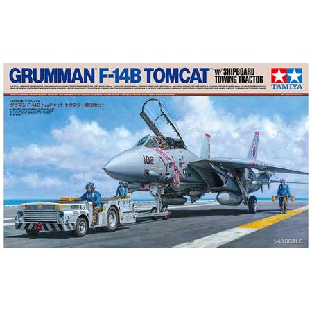 Grumman F-14B Tomcat w/Shipboard Towing Tractor
