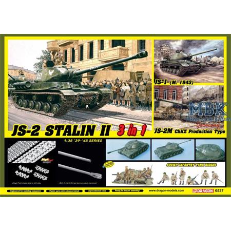 JS-2 Stalin II + Soviet Infantry Tank Riders 3in1