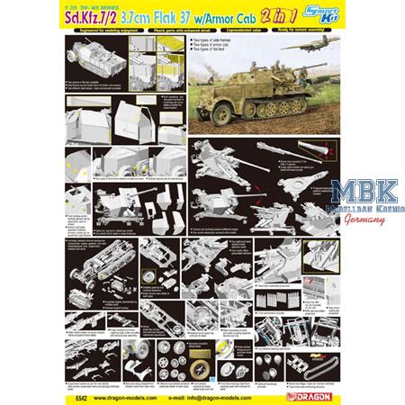 Sd.Kfz.7/2 - 3,7cm Flak37 w/Armored Cab (2in1)