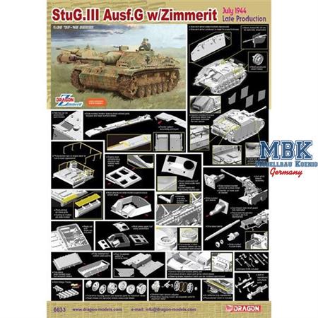 StuG.III Ausf.G w/Zimmerit July 1944 Late Prod