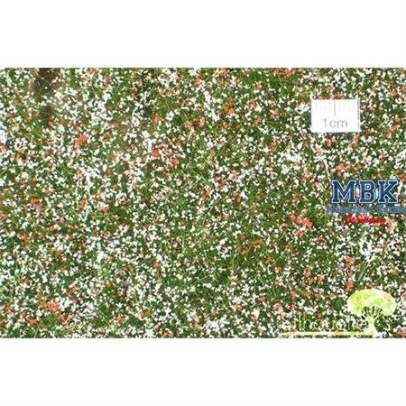 Wiese mit Blüten, Sommer, 31x50cm