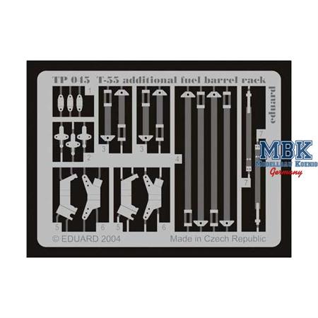 T-55 additional fuel barrel rack (Tamiya) - ZOOM