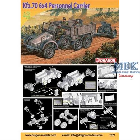 Kfz.70 6x4 Personnel Carrier + 3.7cm PaK