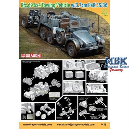 Kfz. 69 6x4 Truck & 3,7cm PAK 35/36