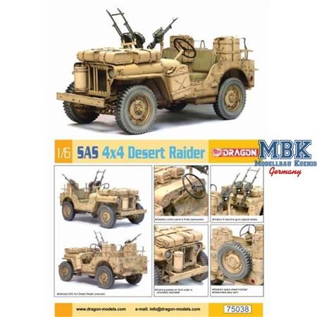 SAS 1/4 ton 4x4 "Desert Raider" Jeep - 1/6