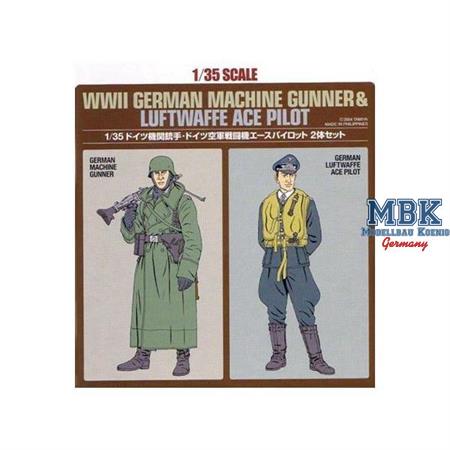 Deutscher MG-Schütze & Luftwaffen-As