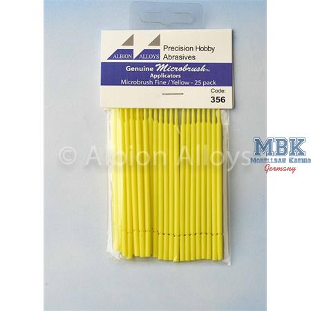 Microbrush Applicators Yellow / Fine 25 pack