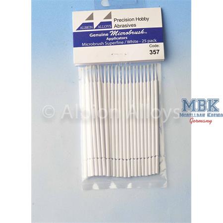 Microbrush Applicators White / Superfine 25 pack