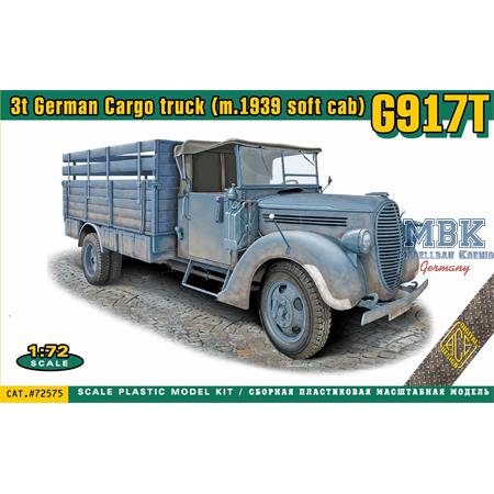 3t German Cargo Truck ( m.1939 soft cab) G917T