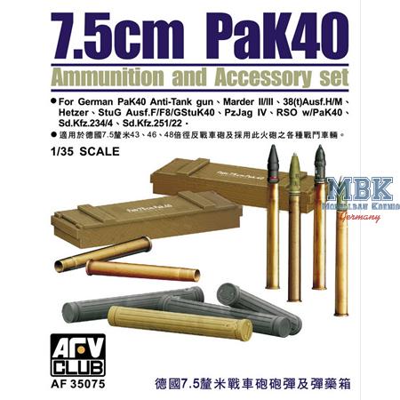 7,5cm PaK40 Ammunition and Accessory set