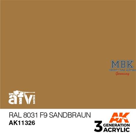 RAL 8031 F9 SANDBRAUN (3rd Generation)