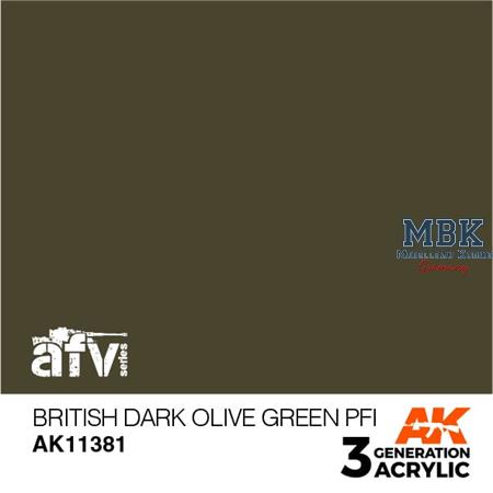 BRITISH DARK OLIVE GREEN PFI (3rd Generation)