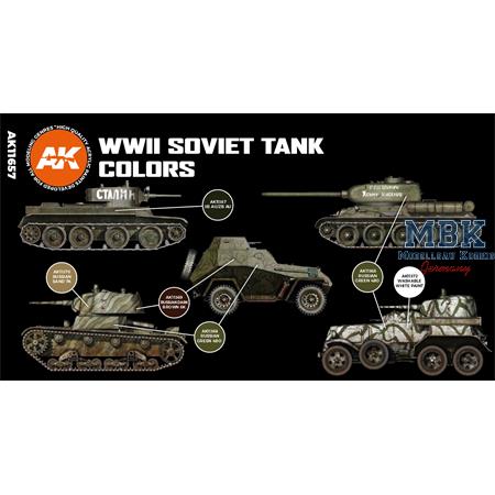 WWII SOVIET TANK COLORS (3rd Generation)
