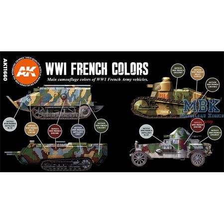 WWI FRENCH AFV COLORS (3rd Generation)