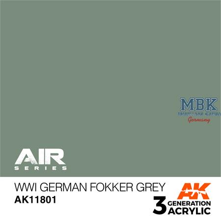 WWI GERMAN FOKKER GREY - AIR (3. Generation)