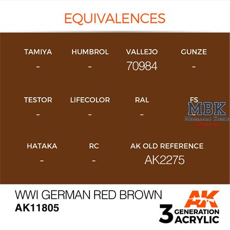 WWI GERMAN RED BROWN - AIR (3. Generation)