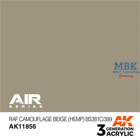 RAF CAMOUFL.BEIGE (HEMP) BS381C/389 - AIR (3.Gen.)