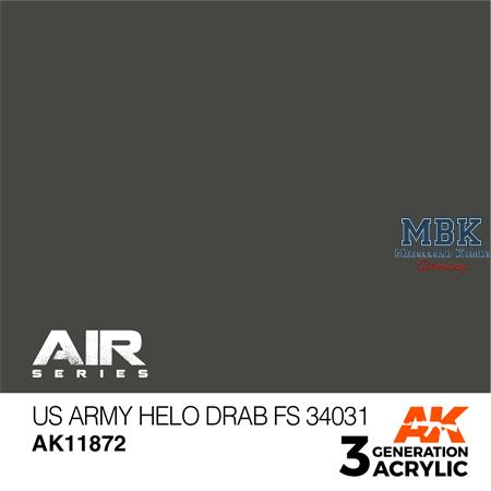 US ARMY HELO DRAB FS 34031 - AIR (3. Generation)