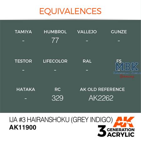 IJA #3 HAIRANSHOKU (GREY INDIGO) - AIR (3. Gen.)