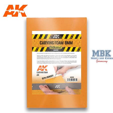 Gravierschaum / Carving Foam 8mm A4 size