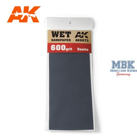Wet Sandpaper 600 Grit/ Nassschleifpapier 600er