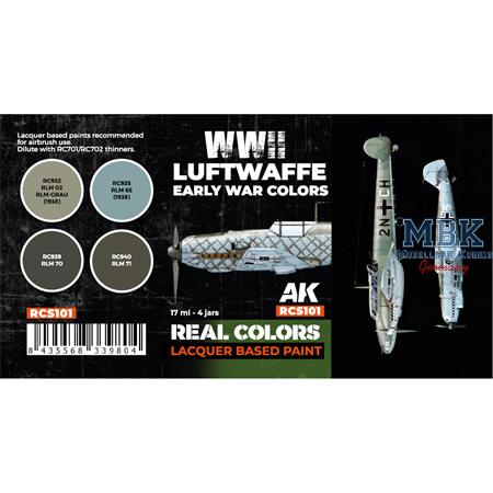 REAL COLORS: WWII Luftwaffe Early War Colors SET