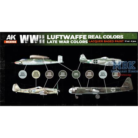 REAL COLORS: WWII Luftwaffe Late War Colors SET