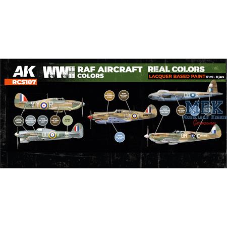 REAL COLORS: WWII RAF Aircraft Colors SET